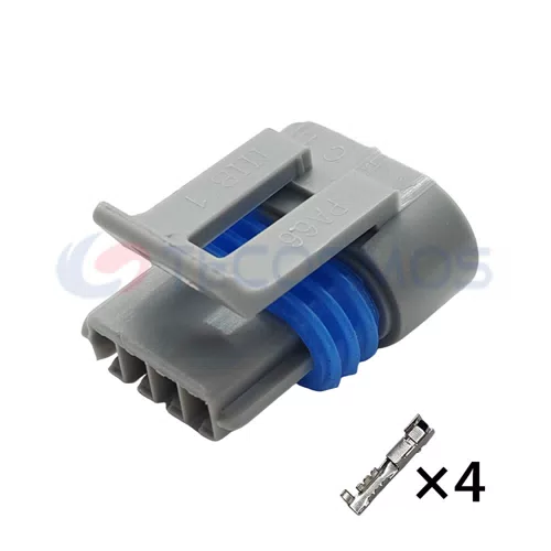 Waterproof 4-Pin Female Ignition Coil Plug 12162280 Car Wire Harness with ABS and Nylon Housing Copper Contact Material
